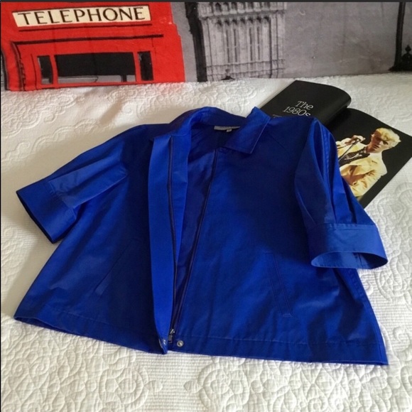 Anne Klein Cobalt Blue Jacket vintage 1980s - Picture 2 of 6